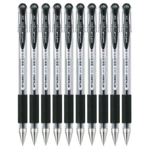 Uni-ball Signo DX UM-151 Gel Ink Pen 0.38 mm "Blue Black" Set of 6